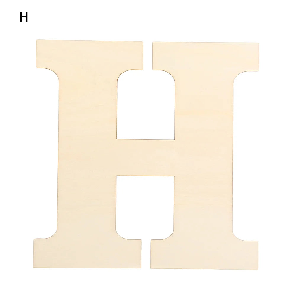 30cm Blank Wooden Letters – Paintable Unfinished DIY Alphabet
