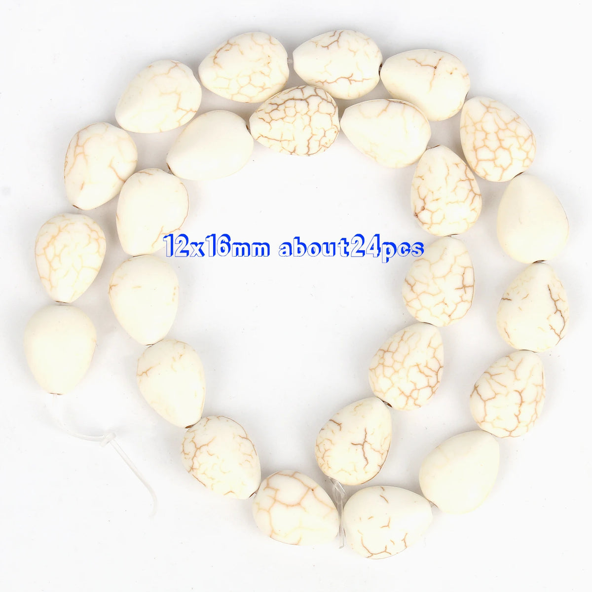 White Turquoise Natural Stone Beads 8mm – DIY Jewelry Making