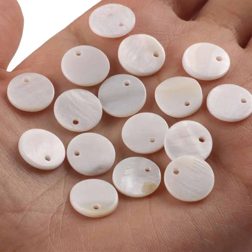 Mother of Pearl Shell Charms 30pcs – DIY Jewelry Pendants