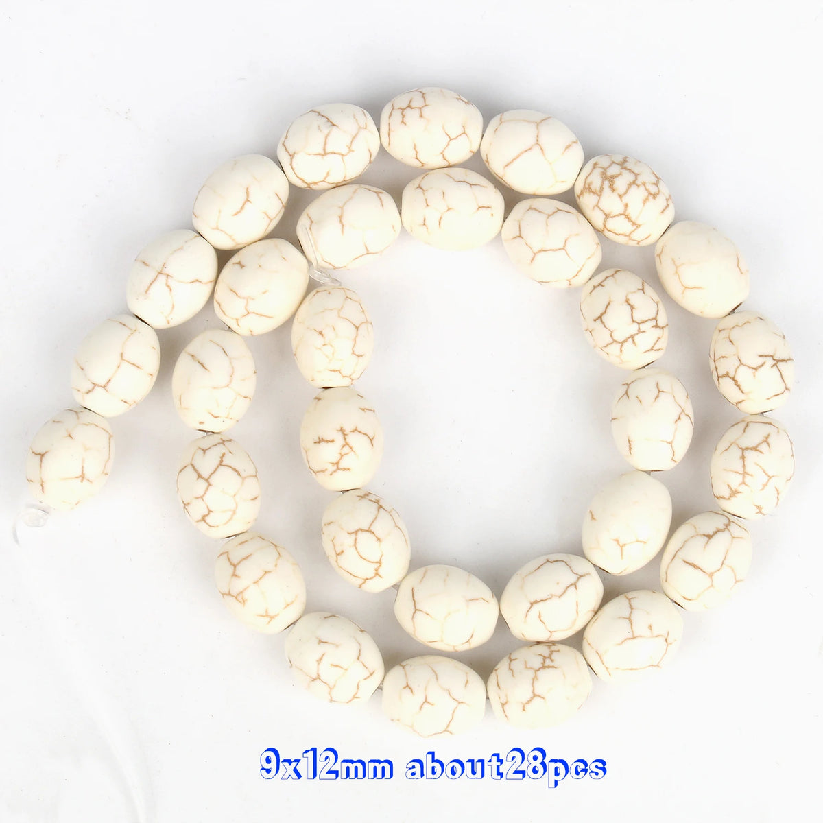 White Turquoise Natural Stone Beads 8mm – DIY Jewelry Making