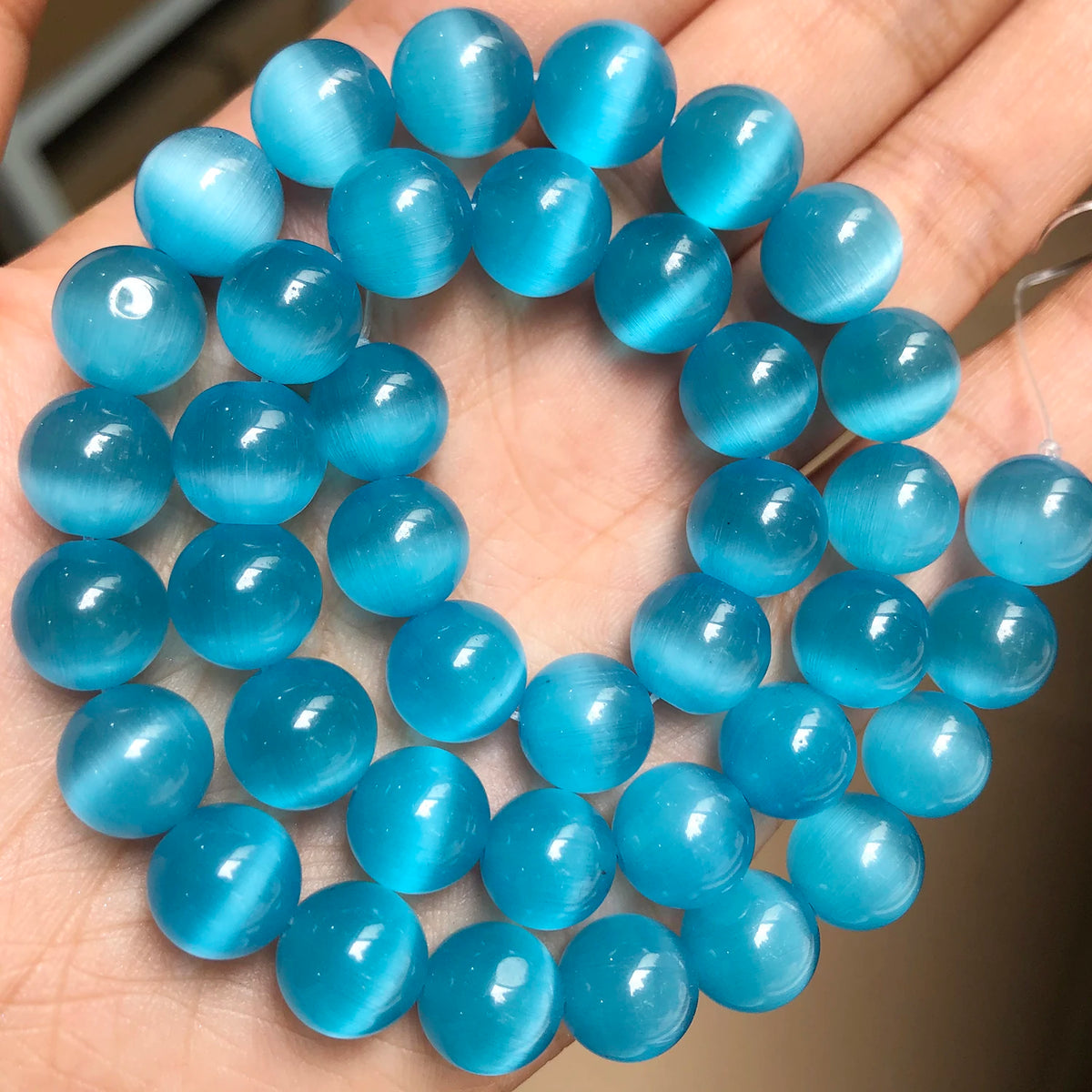 Pink Cat Eye Opal Glass Beads 4–12mm | DIY Jewelry Making