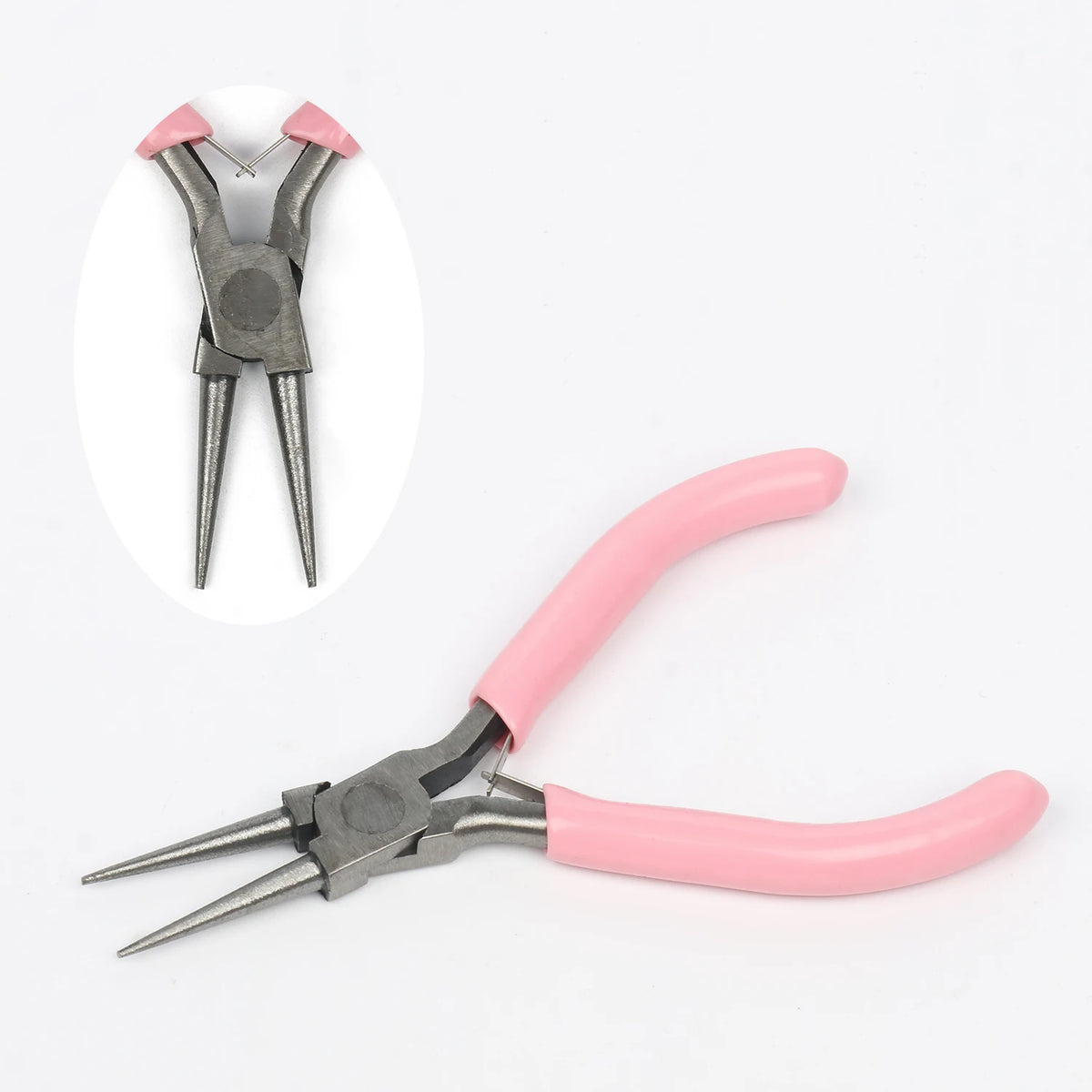 Pink Stainless Steel Jewelry Pliers Kit – DIY Beading Tools