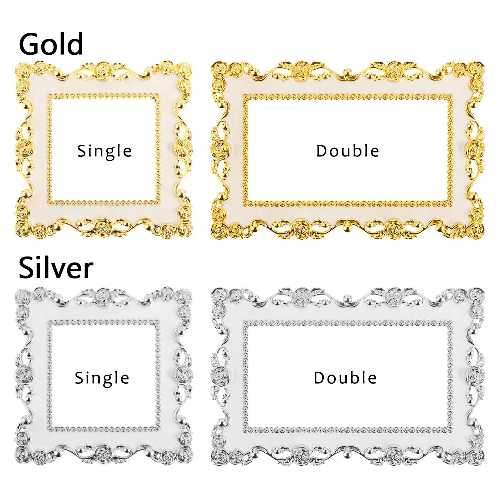 Rose Edge Light Switch Surround Frame – Gold & Silver