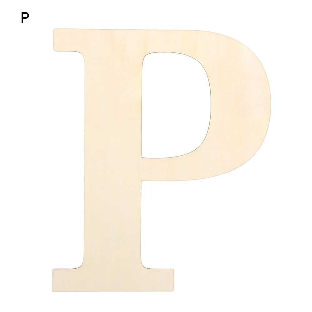 30cm Blank Wooden Letters – Paintable Unfinished DIY Alphabet
