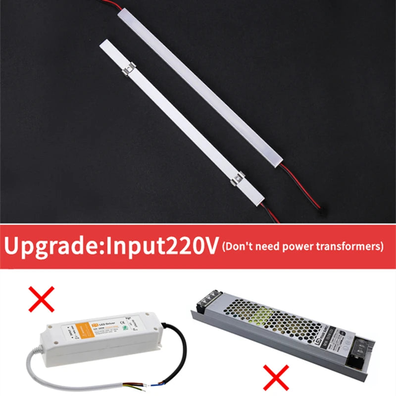 V-Type LED Corner Strip Light 5W AC220V Aluminum Profile 0.5M