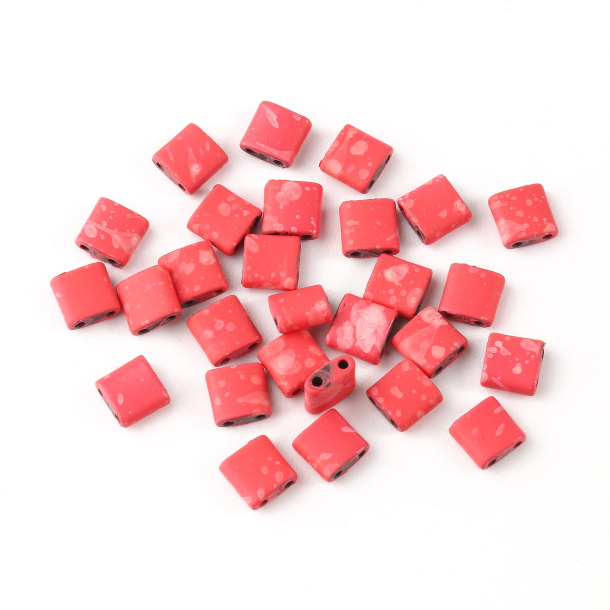 Rectangle Two-Hole Hematite Beads 5x5x2mm – DIY Jewelry Making