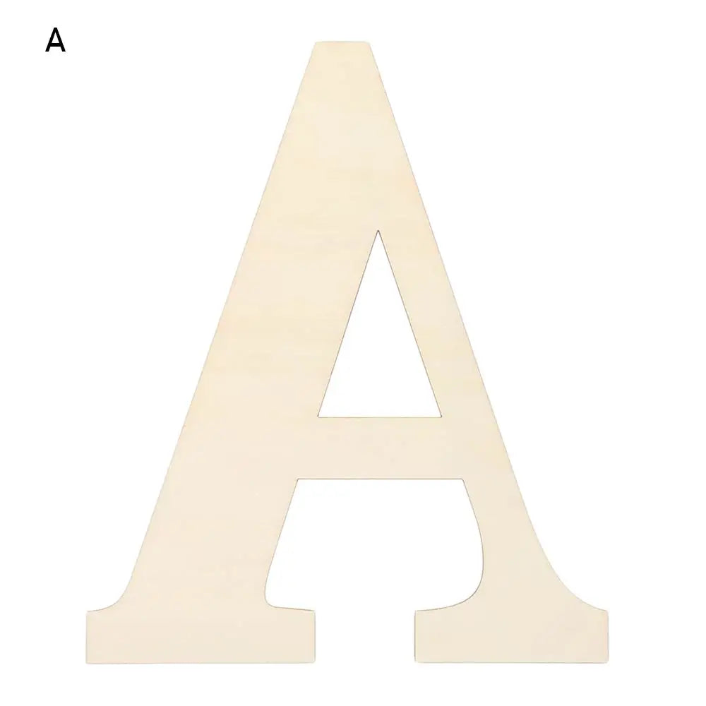 30cm Blank Wooden Letters – Paintable Unfinished DIY Alphabet