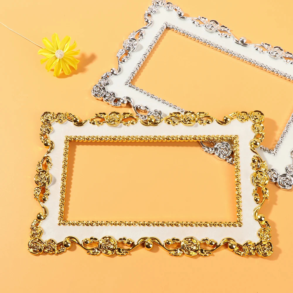 Rose Edge Light Switch Surround Frame – Gold & Silver