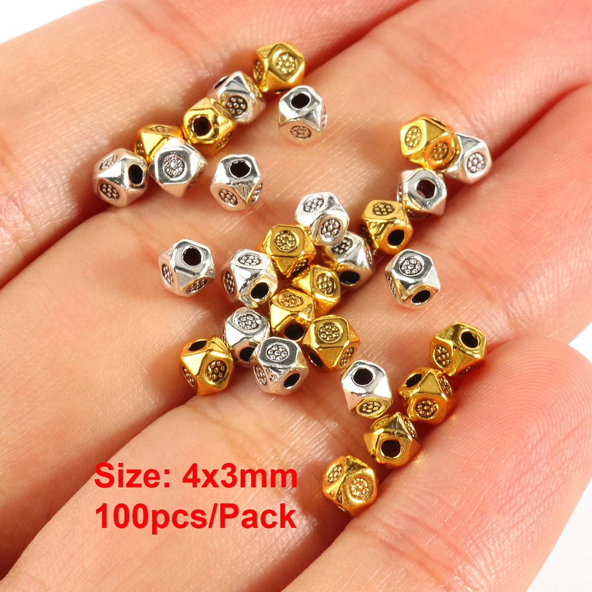 Metal Rhinestone Rondelle Spacer Beads – DIY Jewelry Making