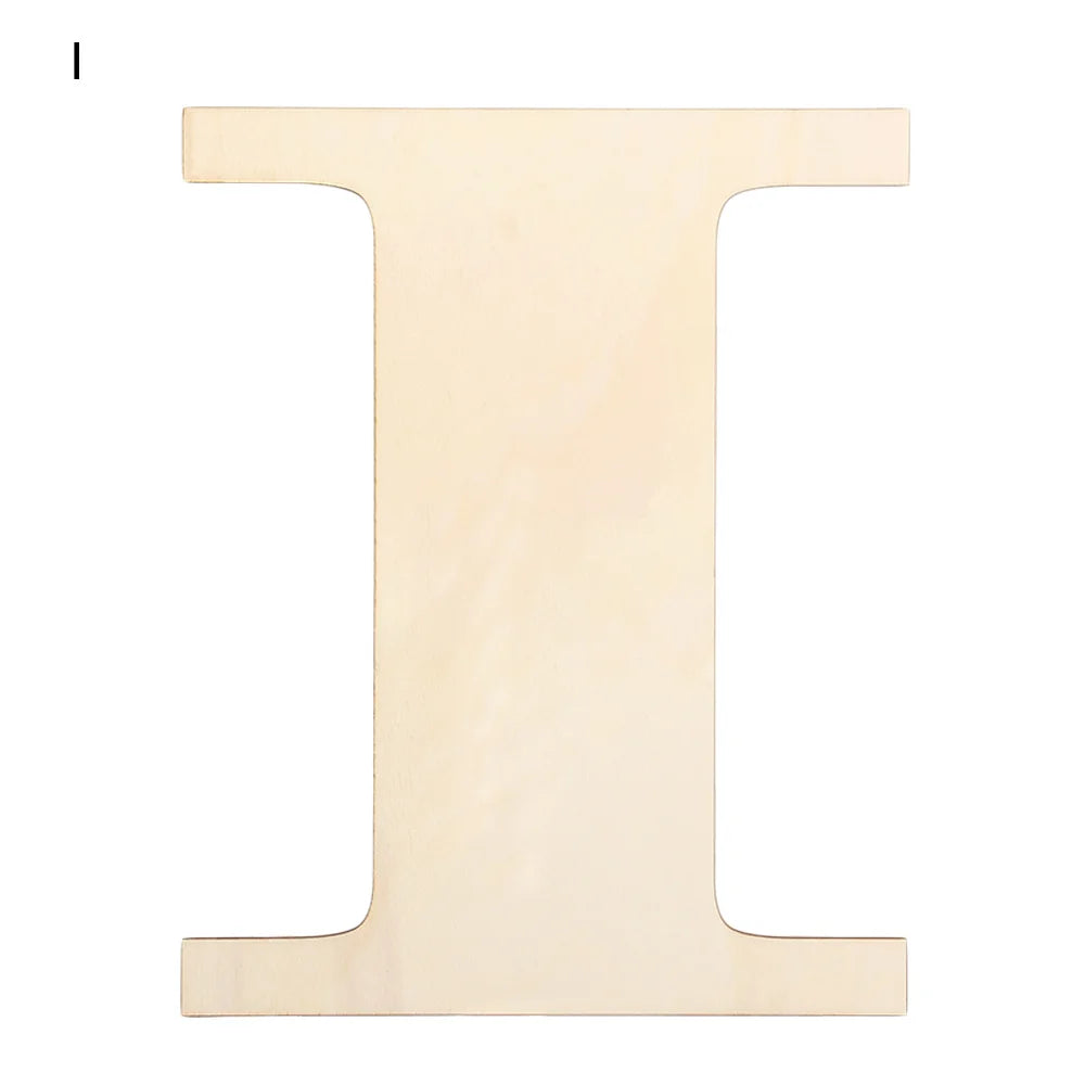 30cm Blank Wooden Letters – Paintable Unfinished DIY Alphabet