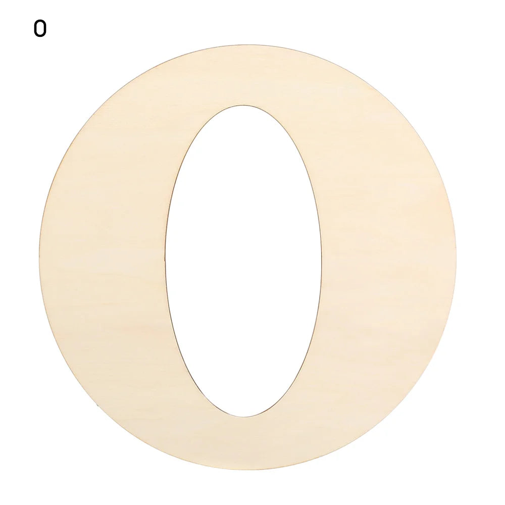 30cm Unfinished Wooden Letters – Blank Paintable DIY Wood Craft