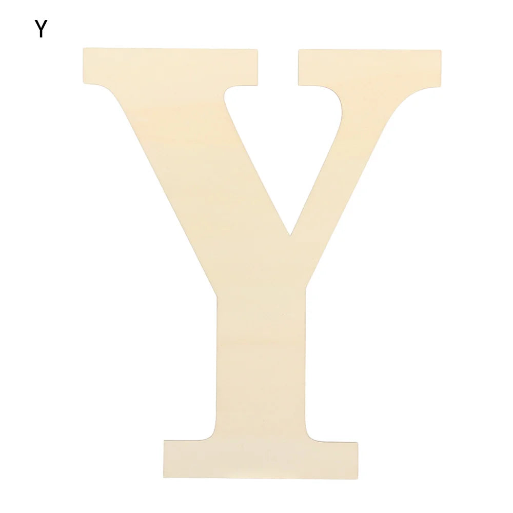 30cm Blank Wooden Letters – Paintable Unfinished DIY Alphabet