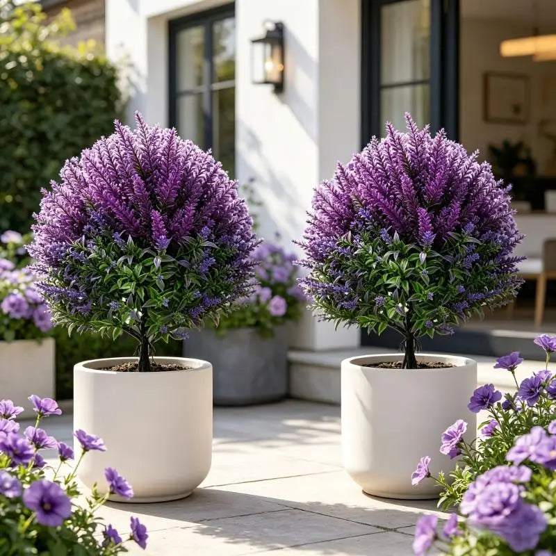 UV Resistant Artificial Persian Fern Ground Stake | Outdoor Decor