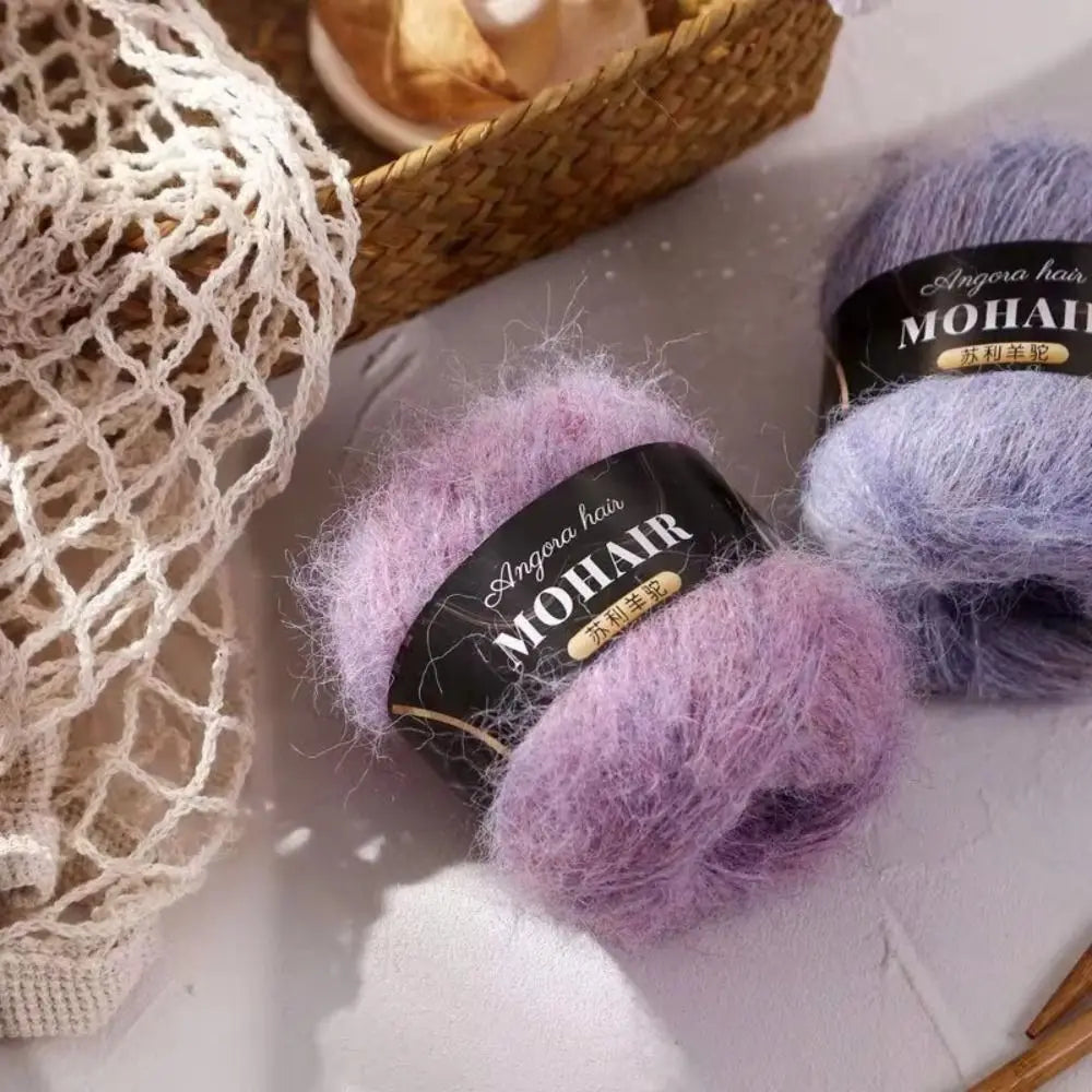 Alpaca Mohair Knitting Yarn – Fluffy Soft Yarn for Sweaters & Shawls