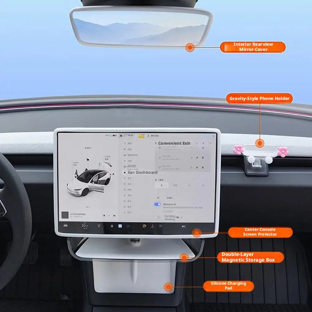Tesla Model Y Juniper 2026 Silicone Screen Frame Protector