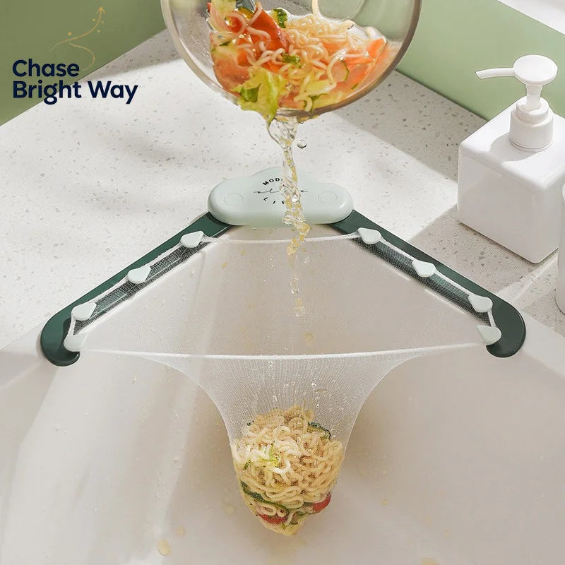 Triangular Kitchen Sink Strainer & Disposable Filter Nets