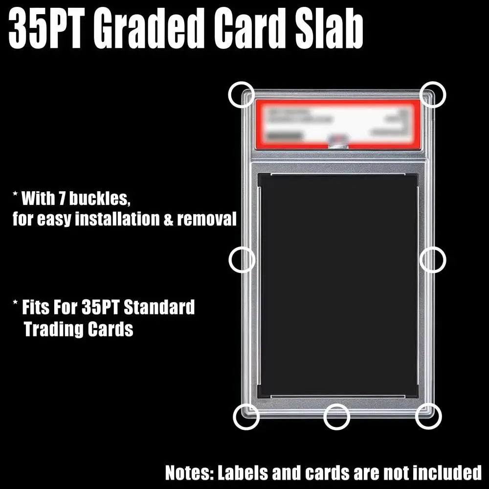 Transparent Trading Card Case – UV Protection 35PT Collectible Box