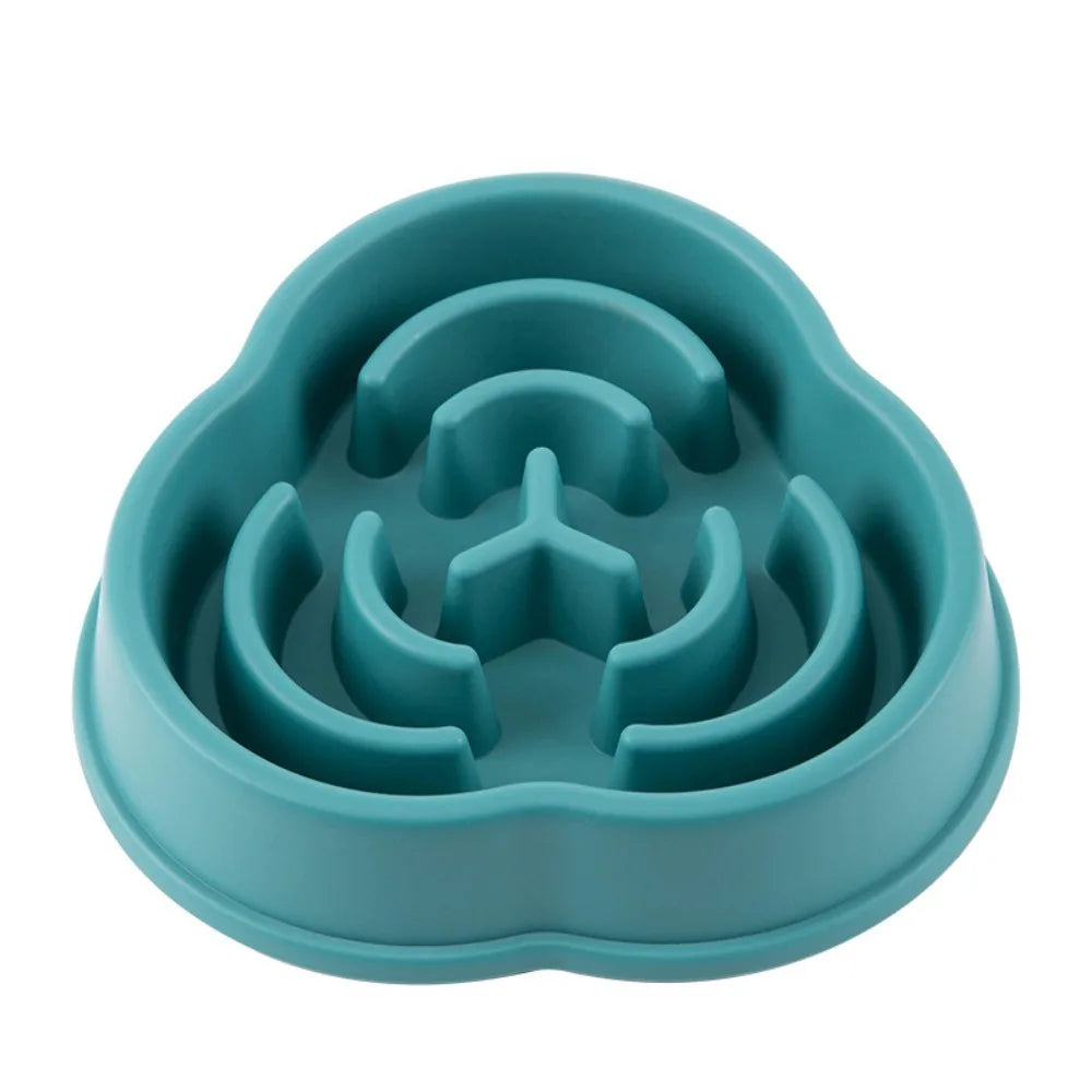 Slow Feeder Dog Bowl – Food Grade PP & Non-Slip Silicone Base