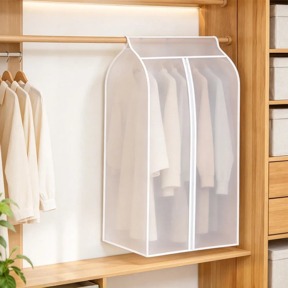 PEVA Garment Cover Bag – Dustproof Translucent Clothes Storage