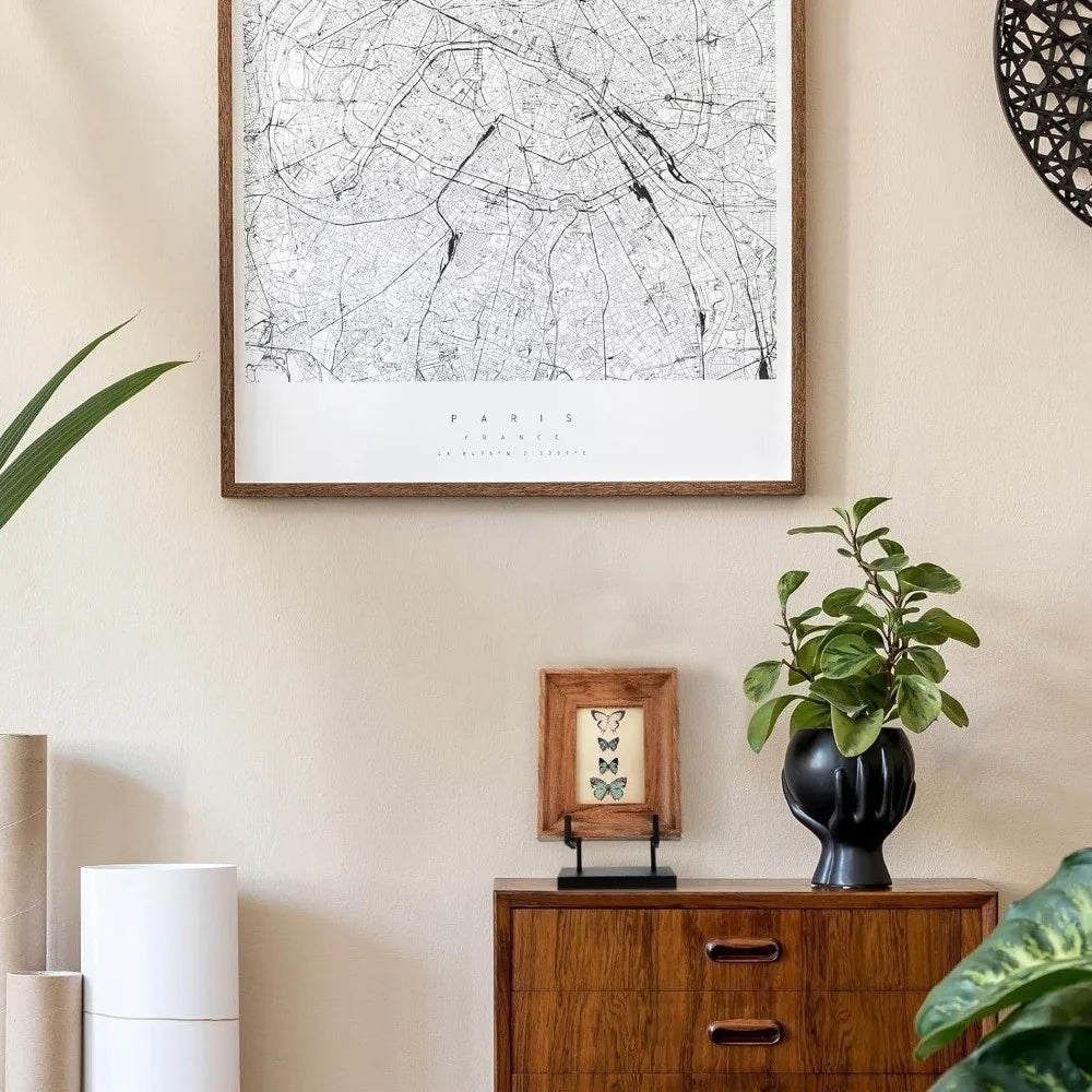 Modern Black Metal Easel Picture Frame Stand – Tabletop Art Display