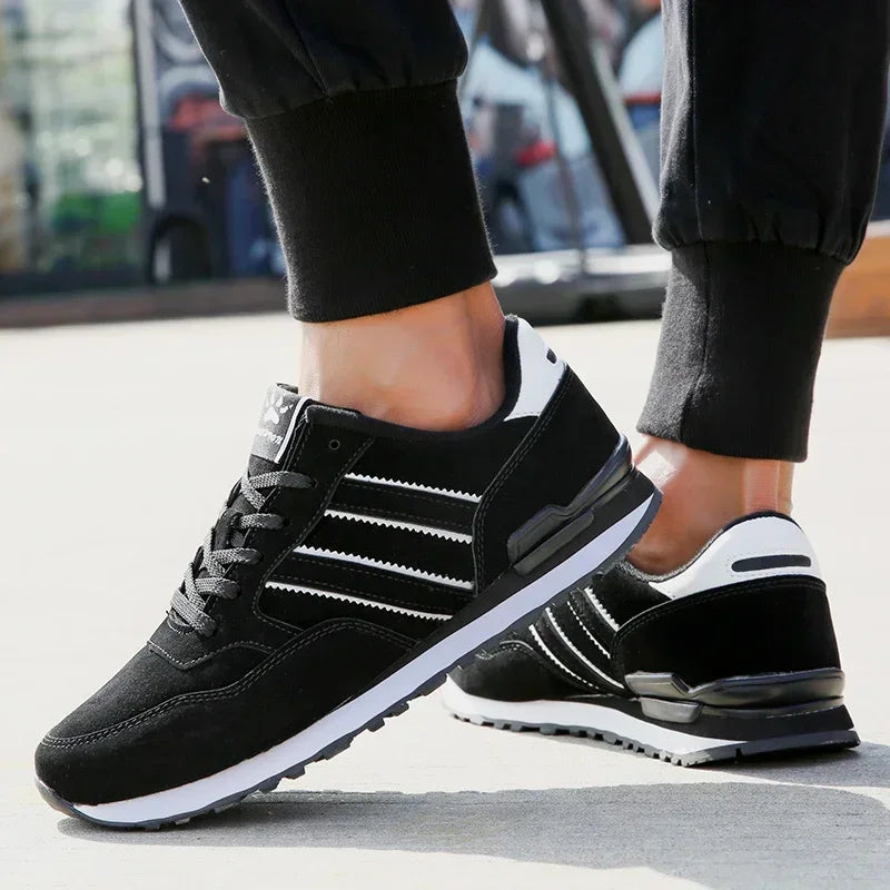 LEDP Men's Breathable Lace-Up Sneakers | Casual Walking Shoes