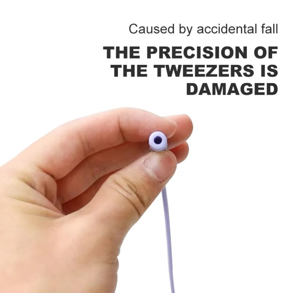 Silicone Eyelash Tweezer Protector Wrist Strap Bracelet