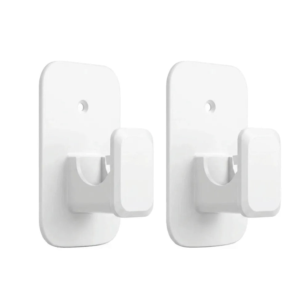 Self-Adhesive Curtain Rod Brackets | No-Drill Holders 2-Pack