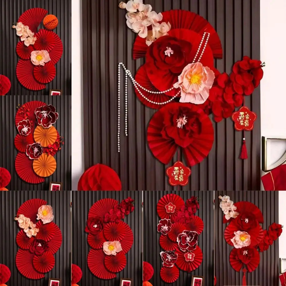 Chinese New Year Paper Flower Backdrop – DIY Spring Festival Decor