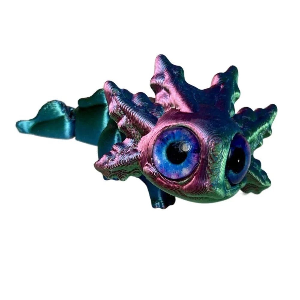 Articulated Salamander Figure – Colorful Miniature Toy Decor