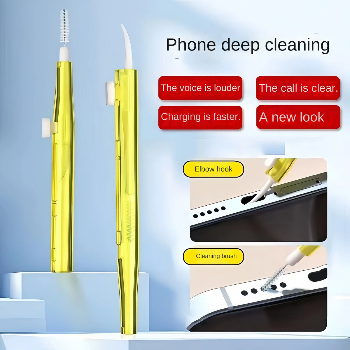 Phone Cleaning Kit – Speaker, Port & Earphone Brush Set