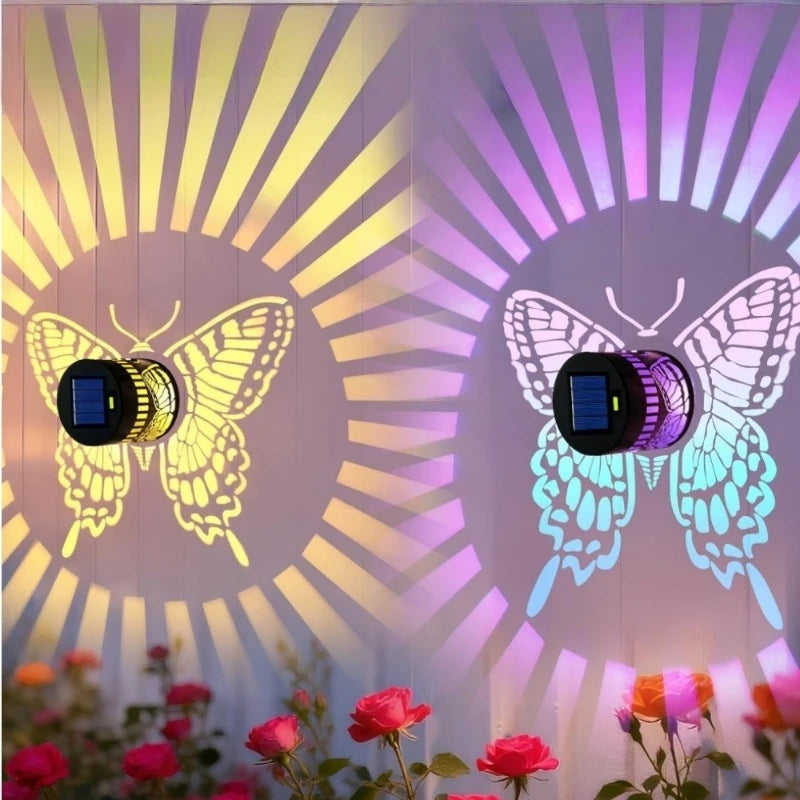 Solar Butterfly Garden Lights – Color Changing Outdoor Fence Decor