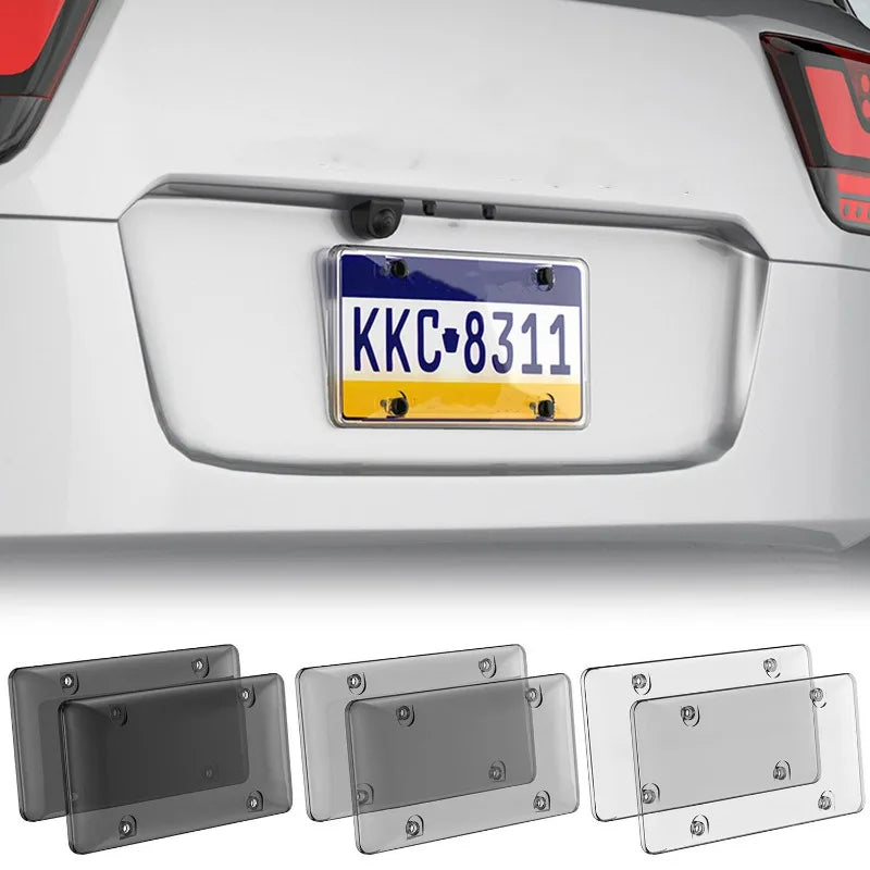 Universal Car License Plate Cover – Anti-Scratch Rustproof ABS