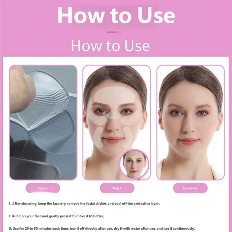 Silicone Anti-Wrinkle Face Patches – Reusable Forehead & Eye Pads