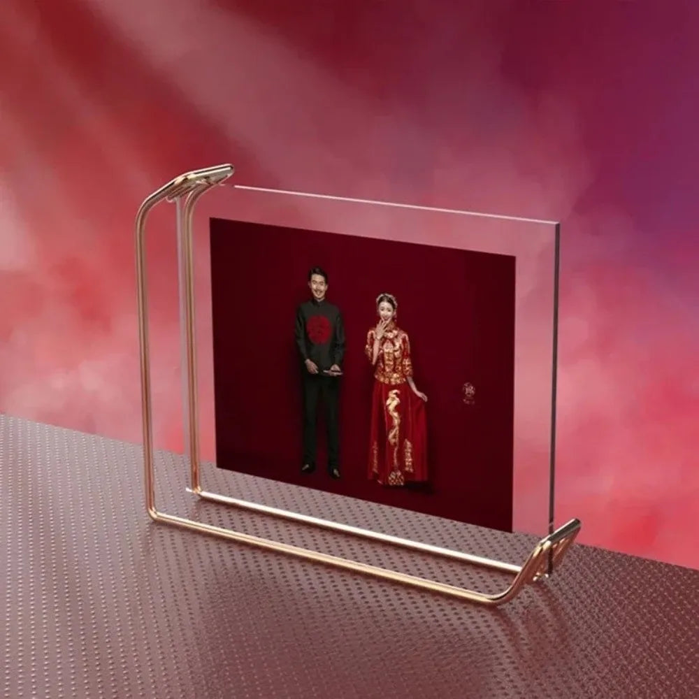 Acrylic Sign Holder Metal Stand – 6" & 8" Table Menu Display