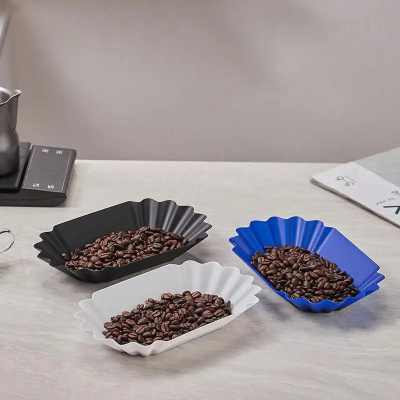 Oval Plastic Coffee Bean Display Tray – Reusable Serving Tray