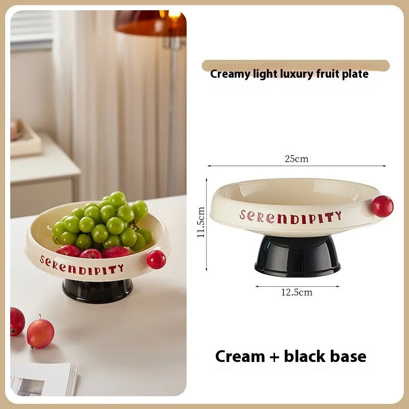 Elevated Fruit Bowl & Snack Tray with Lid | Kitchen Organizer