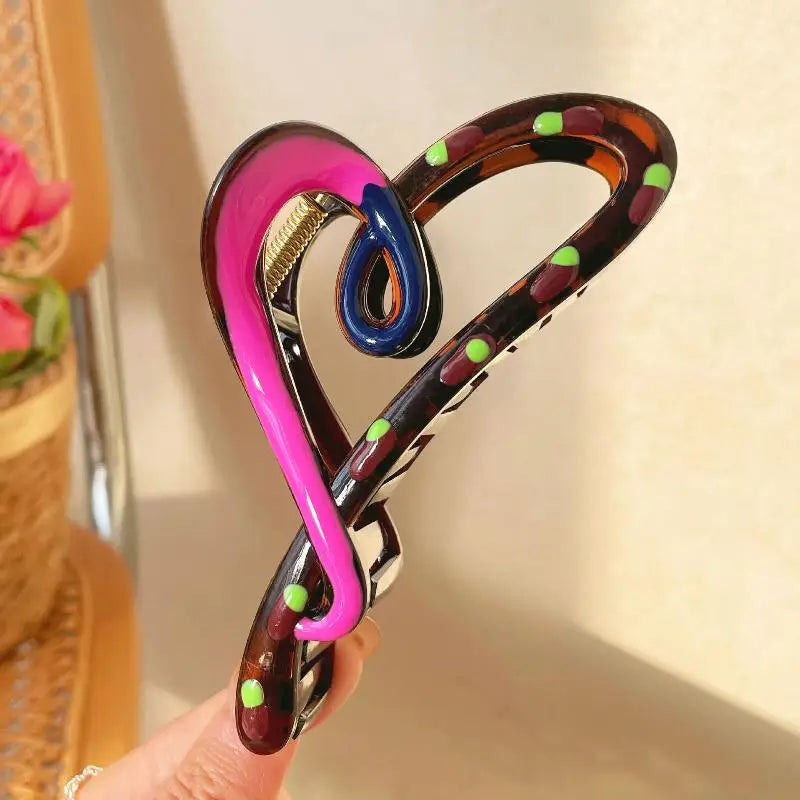 Vintage Bow Shark Claw Clip – Strong Hold for Thick Hair