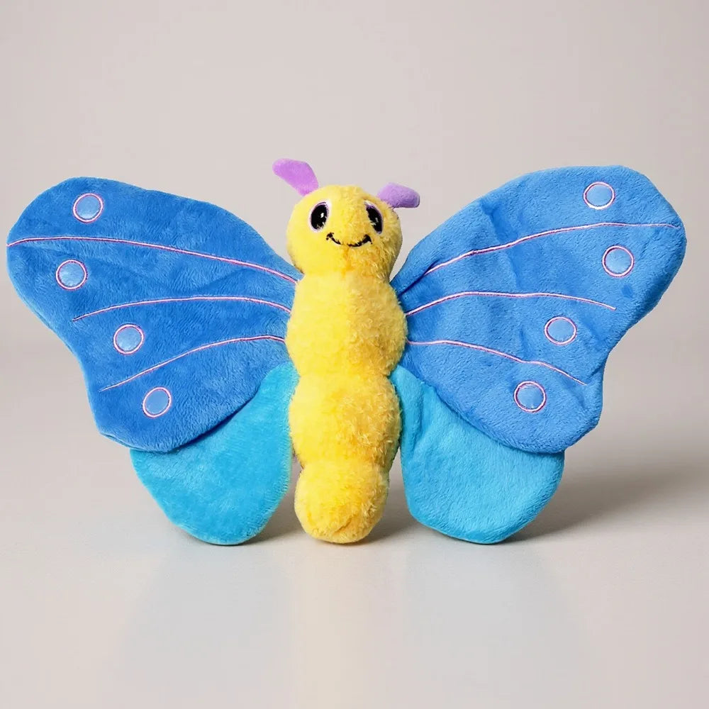 Squeaky Butterfly Plush Dog Toy – Crinkle & Interactive Chew