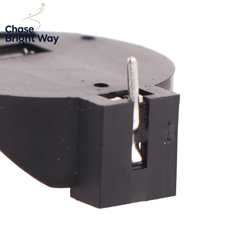 CR2032 Coin Cell Battery Holder Case 10-Pack – Black Socket
