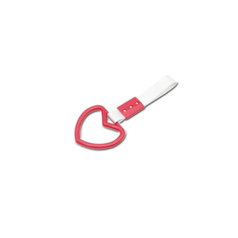 JDM Tsurikawa Heart Ring Charm – Car Bumper Warning Strap