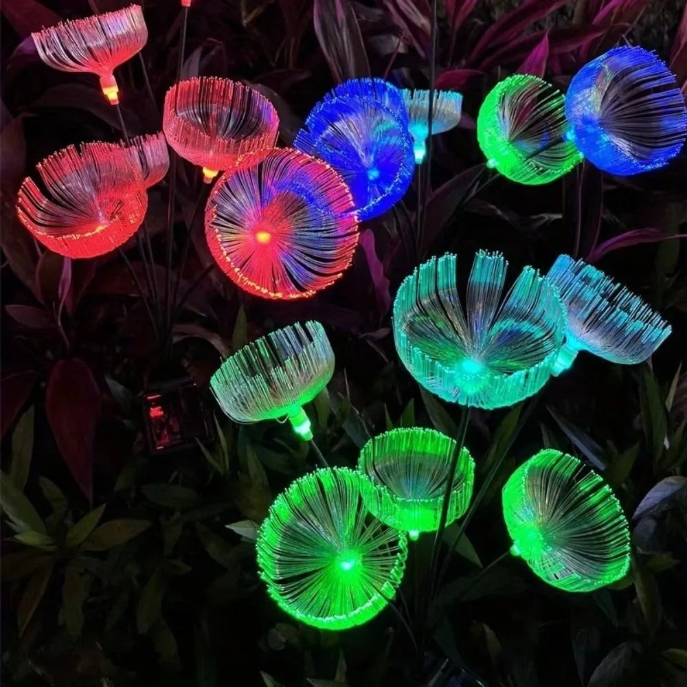 Solar Jellyfish Fiber Optic Garden Light – 6 LED Color Shifting