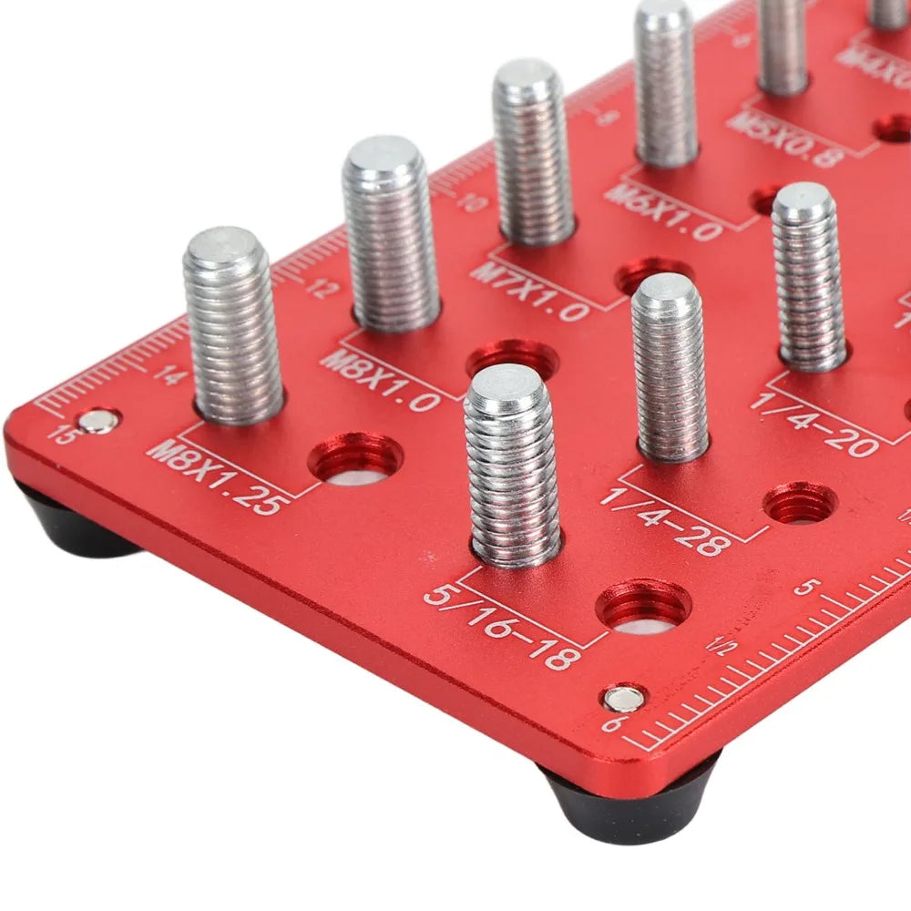 Aluminum Alloy Thread Checker Gauge – Nut & Bolt Identifier