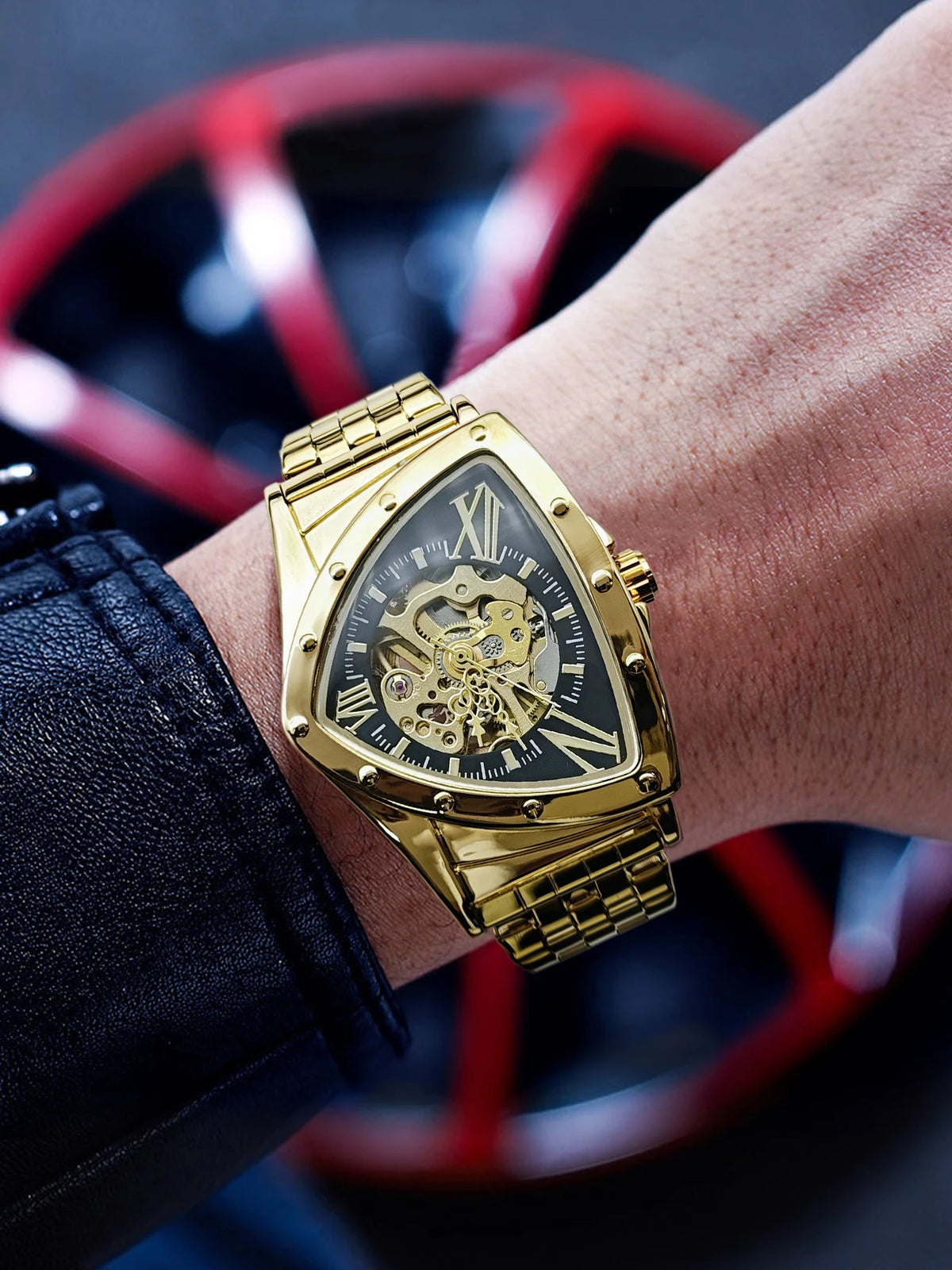 Triangle Automatic Mechanical Watch – Luxury Men's Timepiece