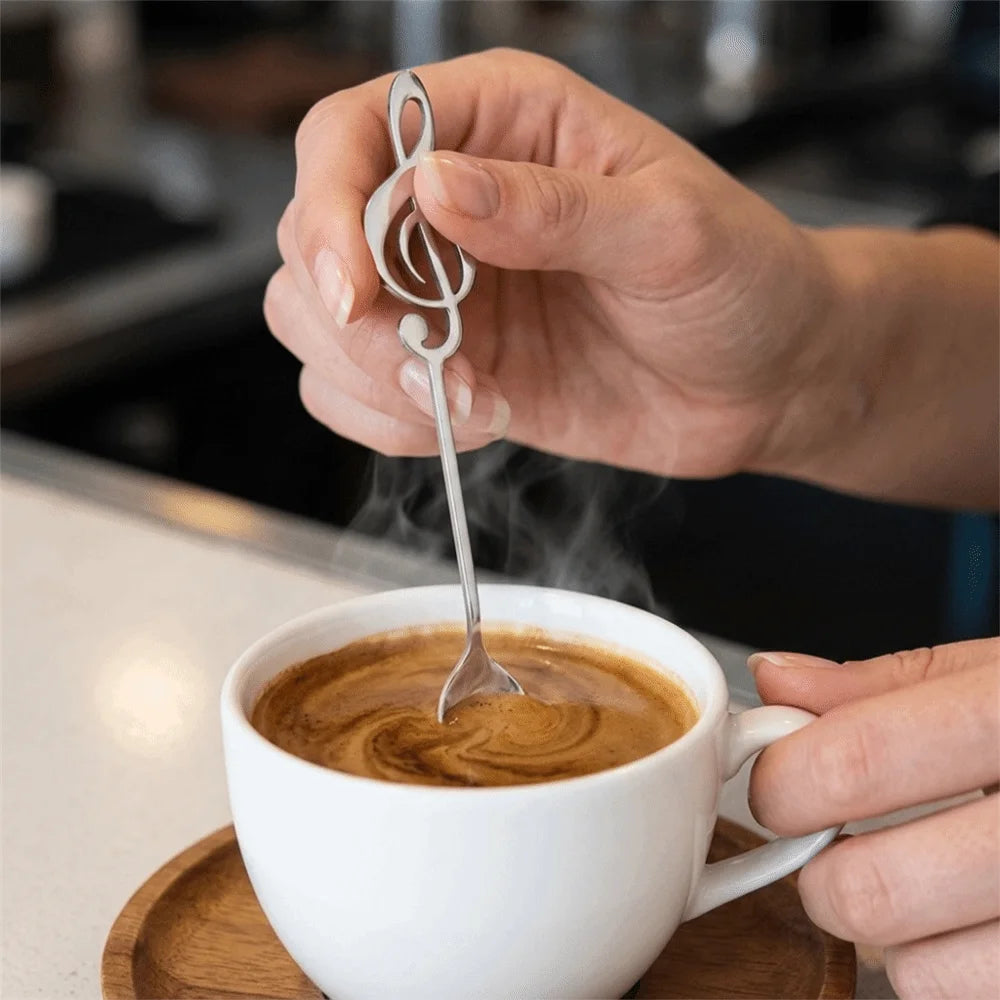 Musical Note Coffee Spoons Set of 5 | Stainless Steel