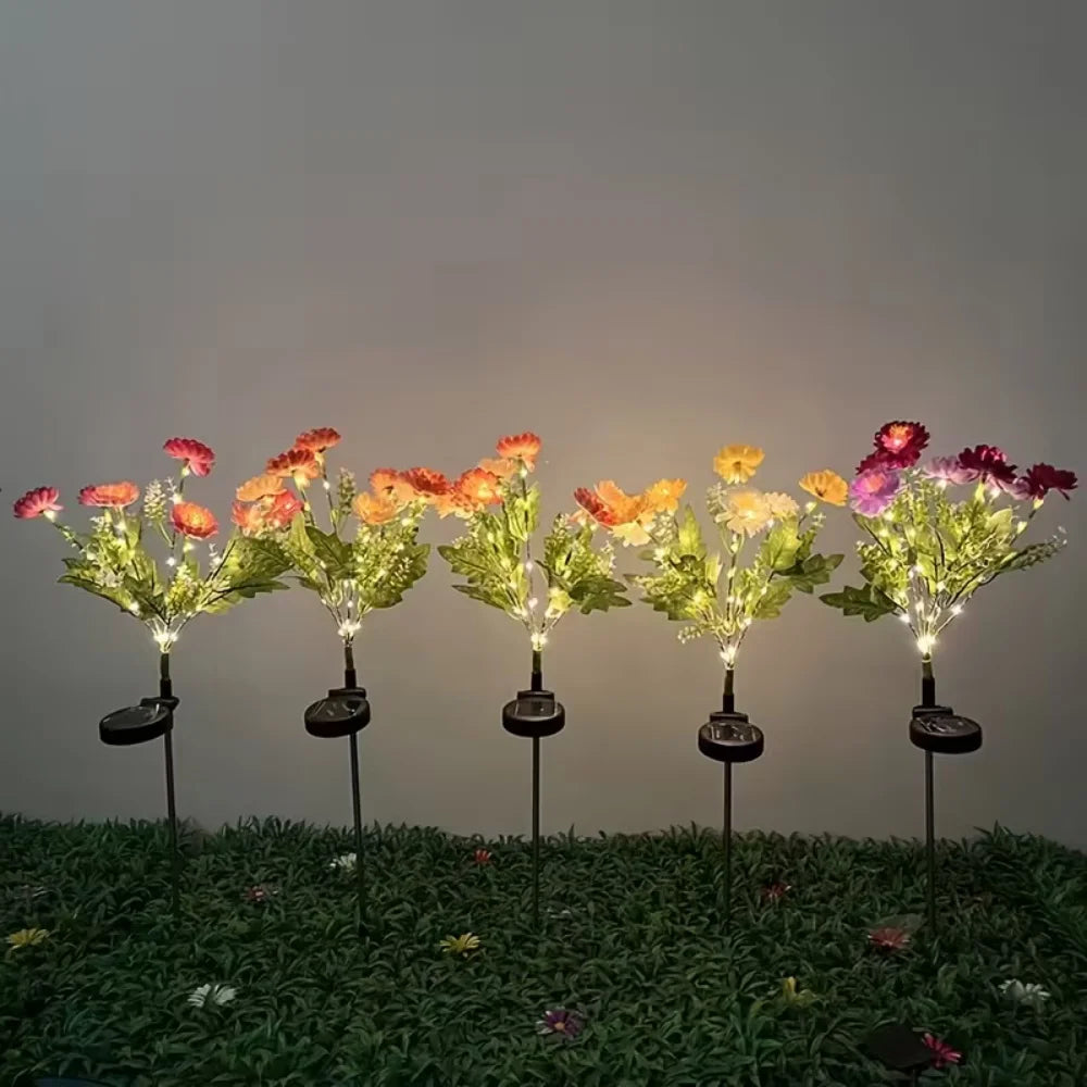 Solar Orchid Flower Garden Lights – IP65 Waterproof Auto On/Off