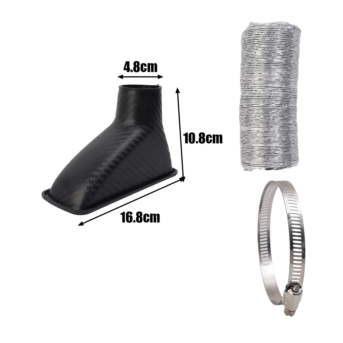 Universal Car Bumper Air Intake Vent Funnel Kit – Round & Square