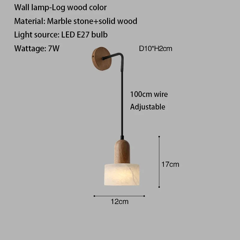 Wabi Sabi Stone LED Pendant Light | Minimalist Hanging Lamp