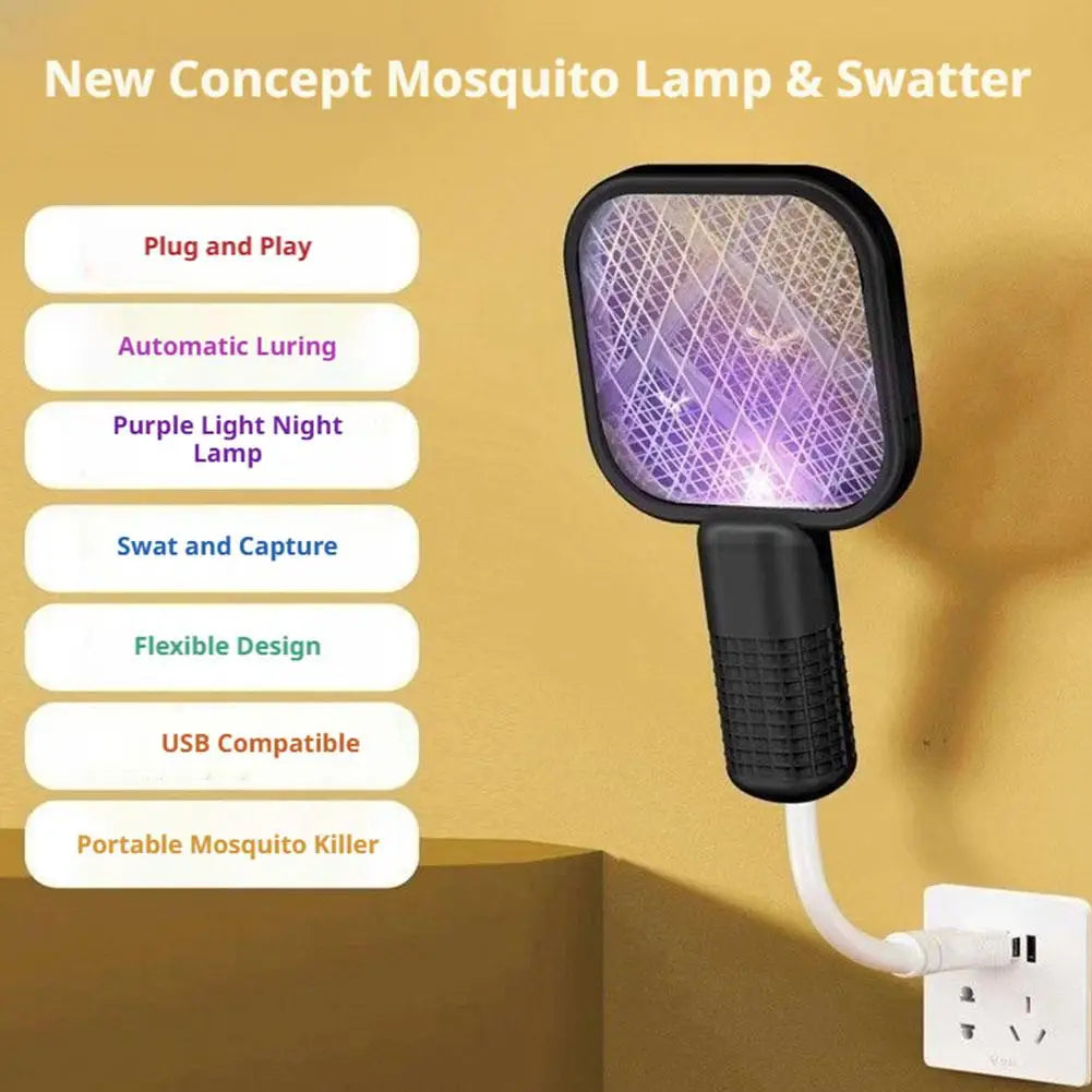 UV Bug Zapper Electric Fly Killer – Foldable USB Mosquito Trap