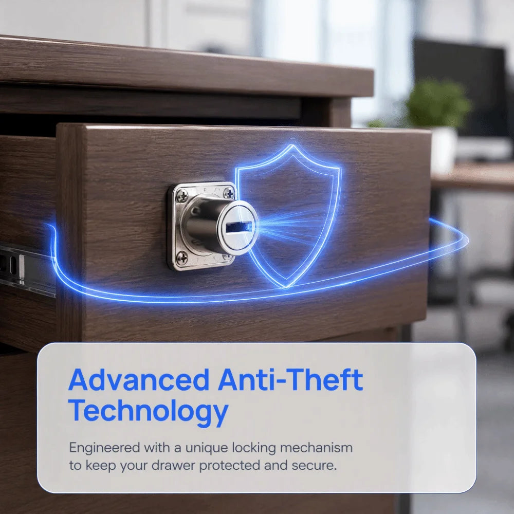 Zinc Alloy Drawer & Cabinet Deadbolt Lock | Reusable Security