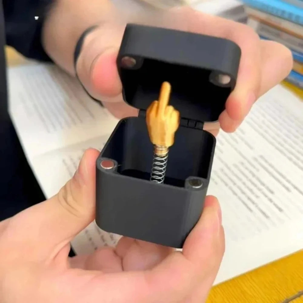 Pop-Up Middle Finger Prank Gift Box | Funny Novelty Gag Gift